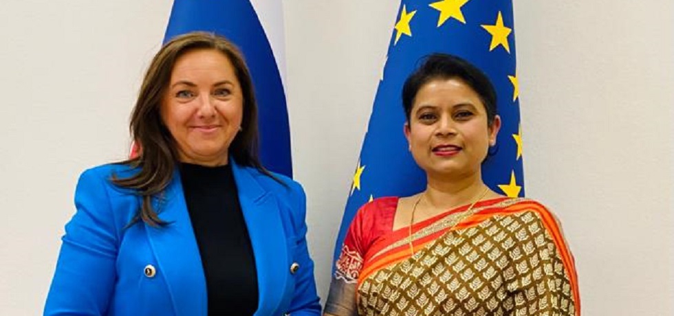 Ambassador Namrata S. Kumar met Ms. Breda Božnik, State Secretary of the Ministry of Health on 26 July 2022 